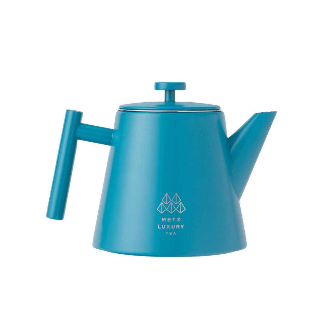 Double wall stainless steel teapot with infuser (1000ml) METZ Luxury