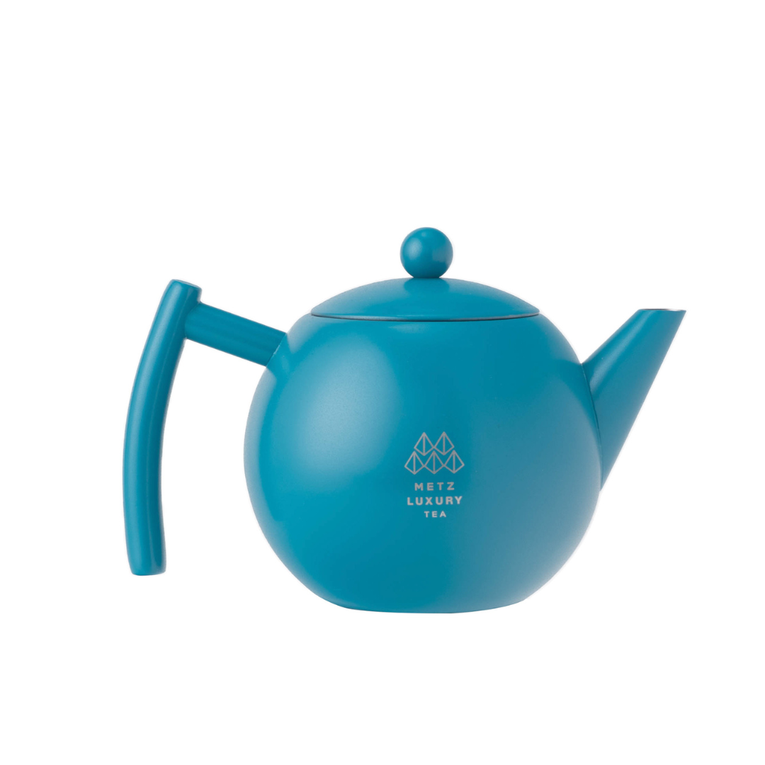 Single wall stainless steel teapot with infuser (800ml) METZ Luxury