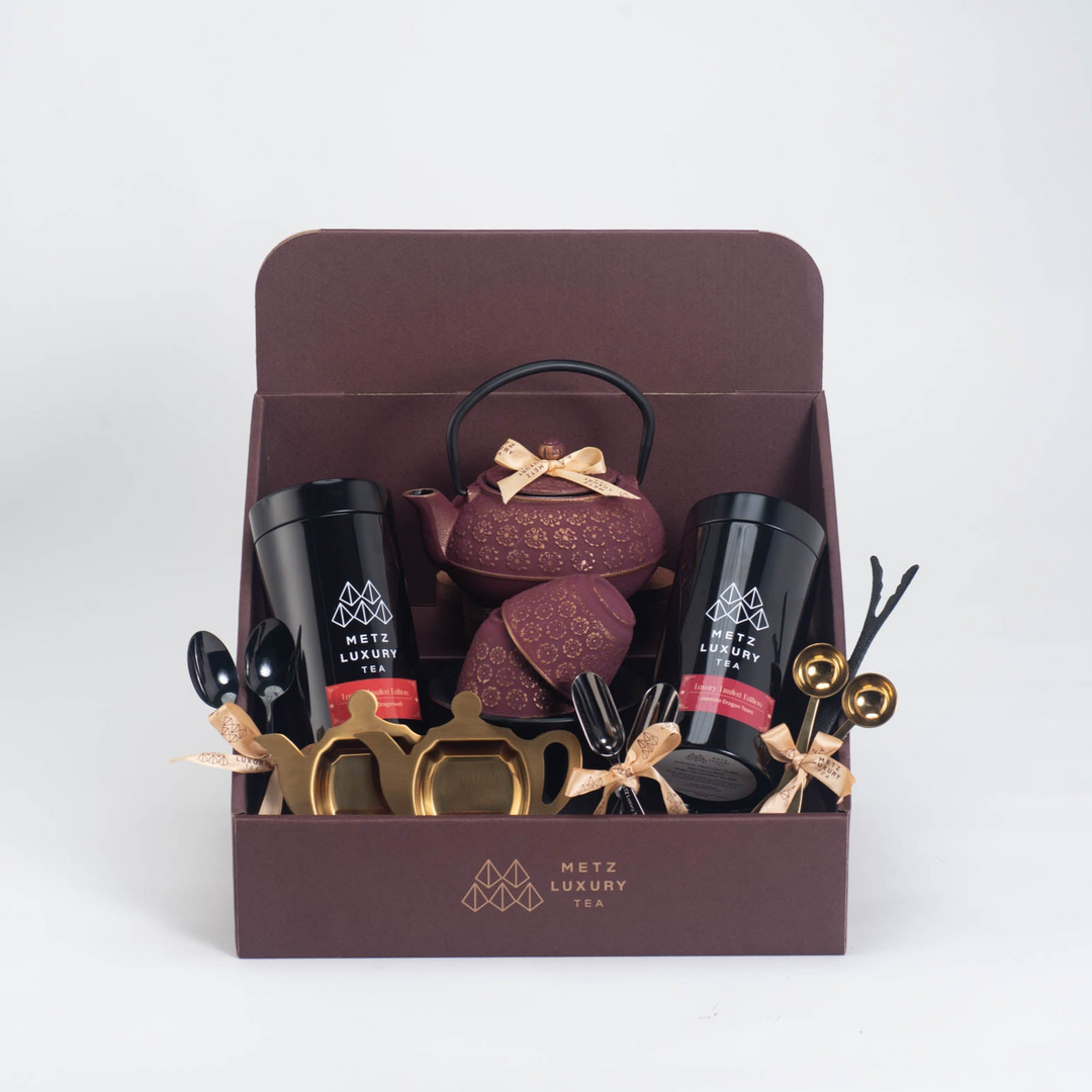Deluxe Tea Treasure Teapot Hamper Gift Box Set