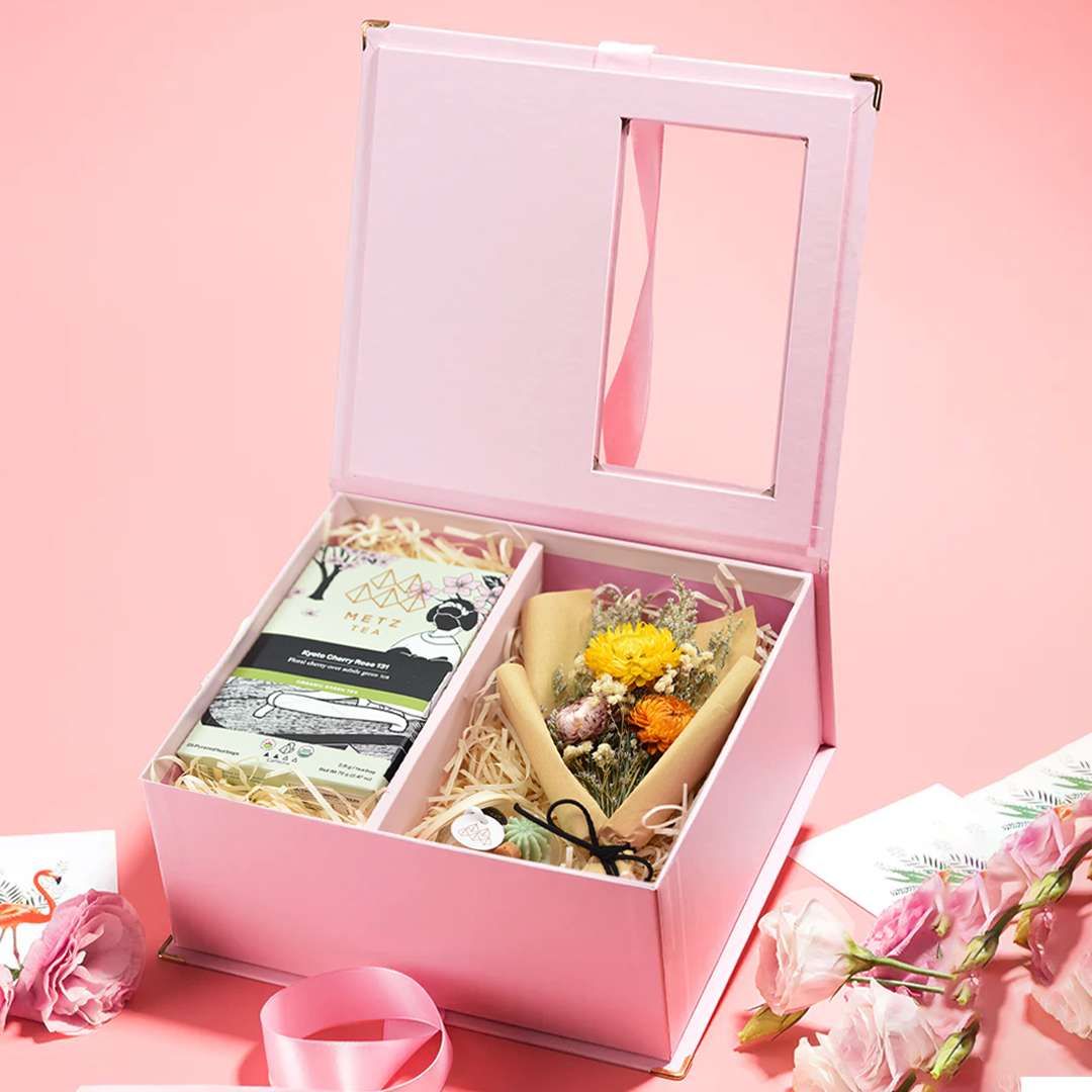 ♡ 情人節花茶禮盒♡ Valentine's Day Special Tea Candle & Flower Set
