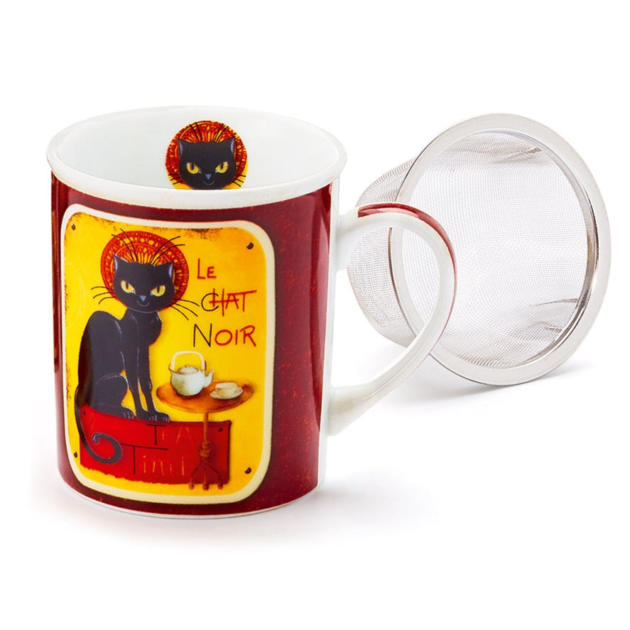 Herb Tea Cup "Le Chat Noir"