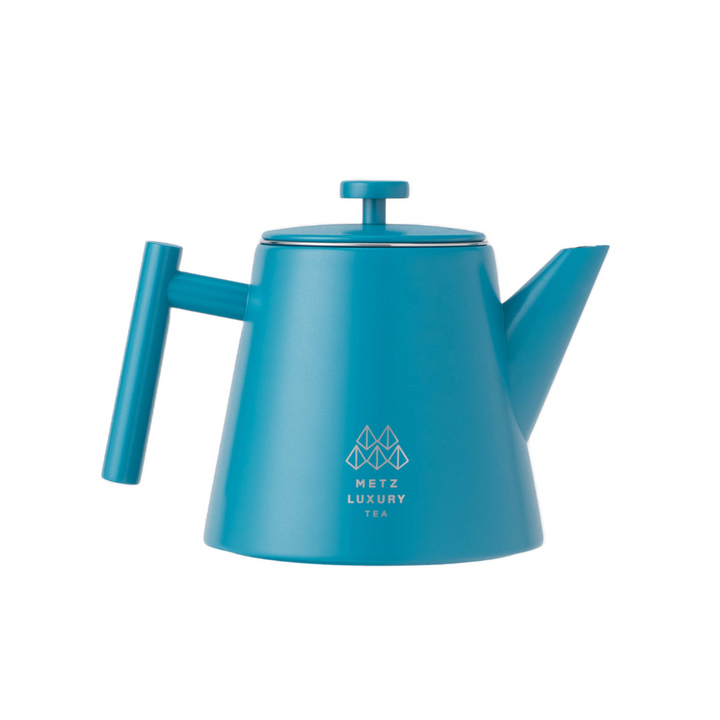 藍綠色雙層不銹鋼茶壺 (1000ml)