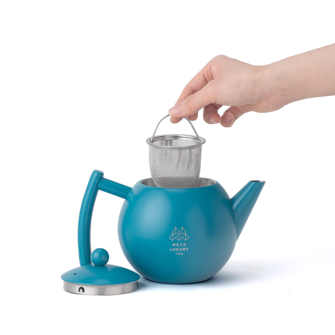 Single wall stainless steel teapot with infuser (800ml)