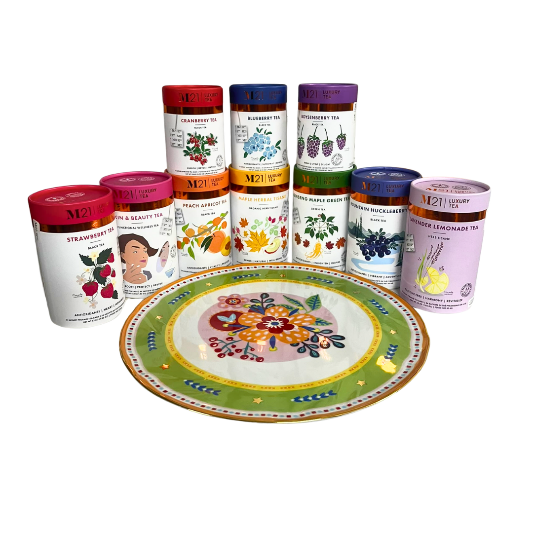 Mamma Mia Plate M21 Fruit Tea Gift Hamper