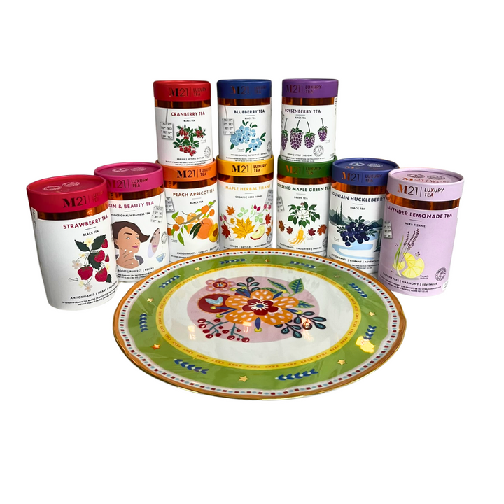 Mamma Mia Plate M21 Fruit Tea Gift Hamper