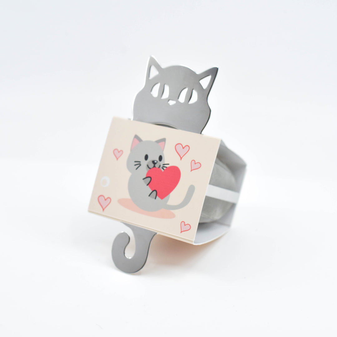 貓貓造型不鏽鋼濾茶器