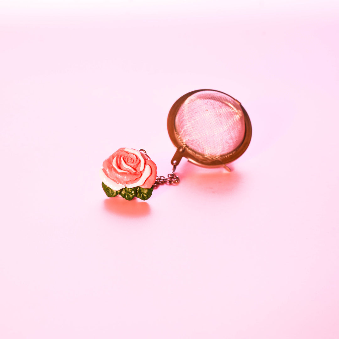 Pink Rose Tea Ball Infuser