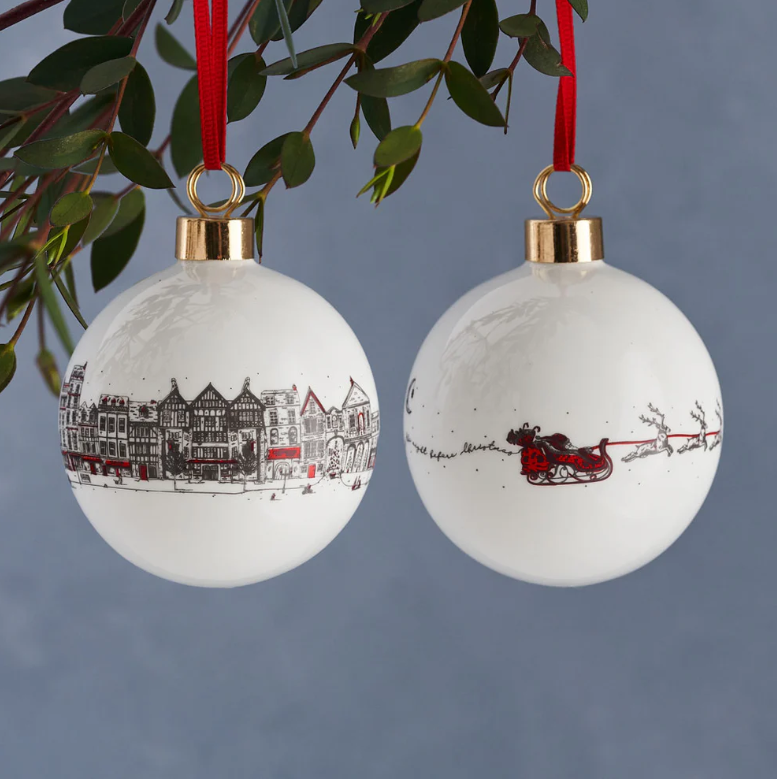 London Christmas Tea Mug Set
