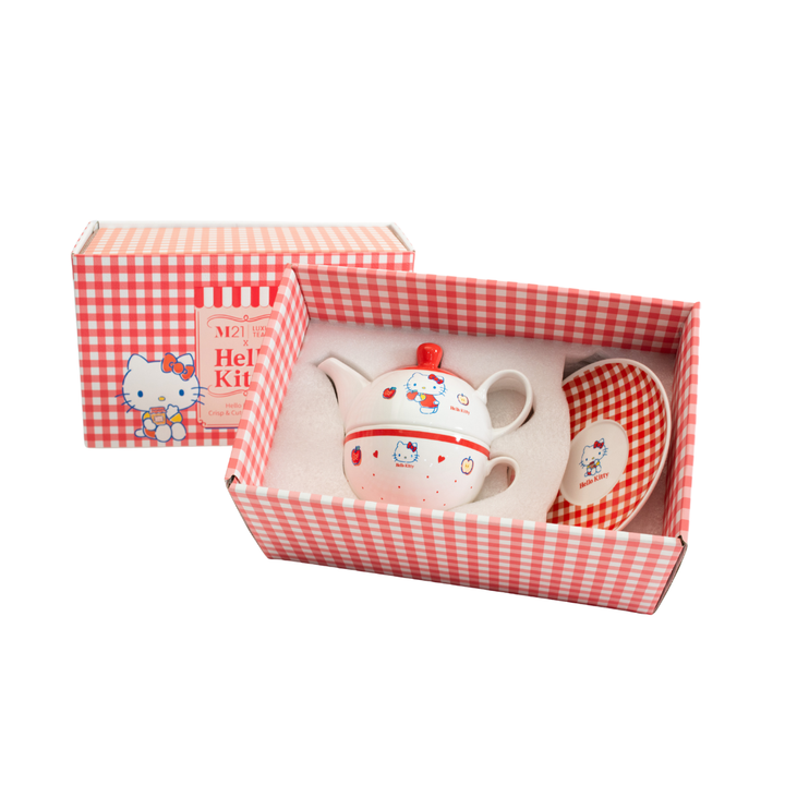 Hello Kitty's Crisp & Cute Teapot Set