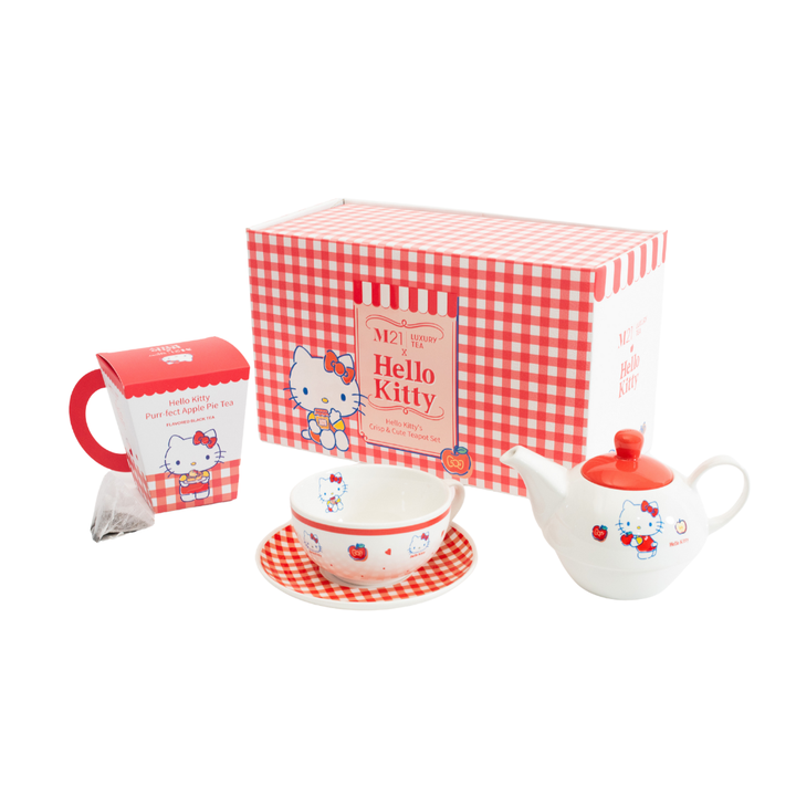 Hello Kitty's Crisp & Cute Teapot Set