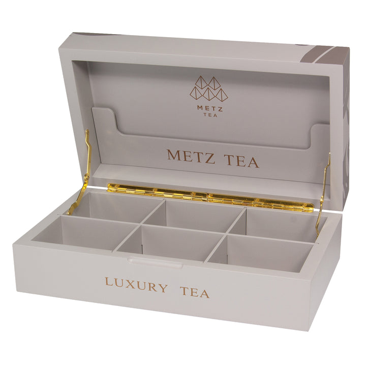 Deluxe 6-Slot Tea Display Box 奢華茶包展示木箱 [6間格]