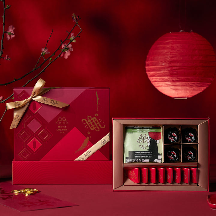【新春限定】 金龍茉莉花茶 X 朱古力禮盒 | Chinese New Year ‘Sweet Jasmine’ Tea Chocolate Set
