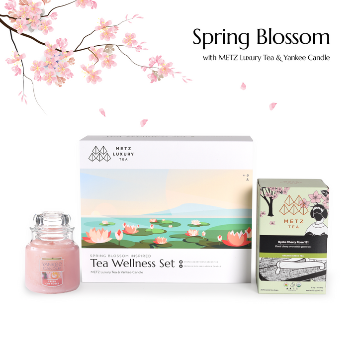 Limited Edition: METZ x Yankee Spring Blossom Inspired Tea Wellness Set